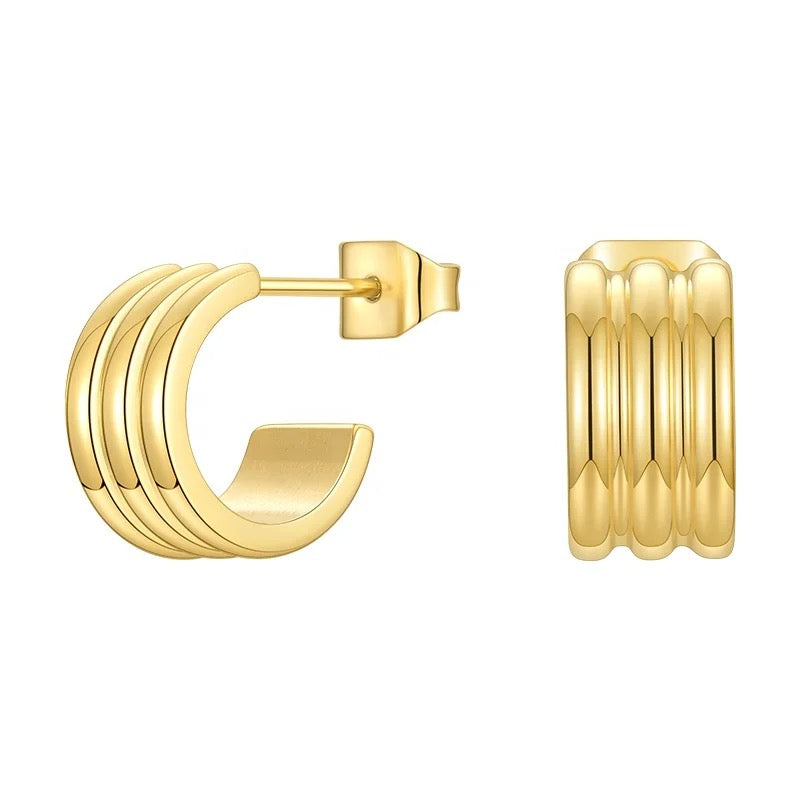Triple Row Hoops