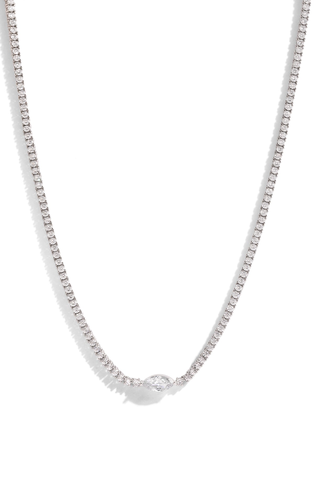 Midnight Marquise Tennis Necklace