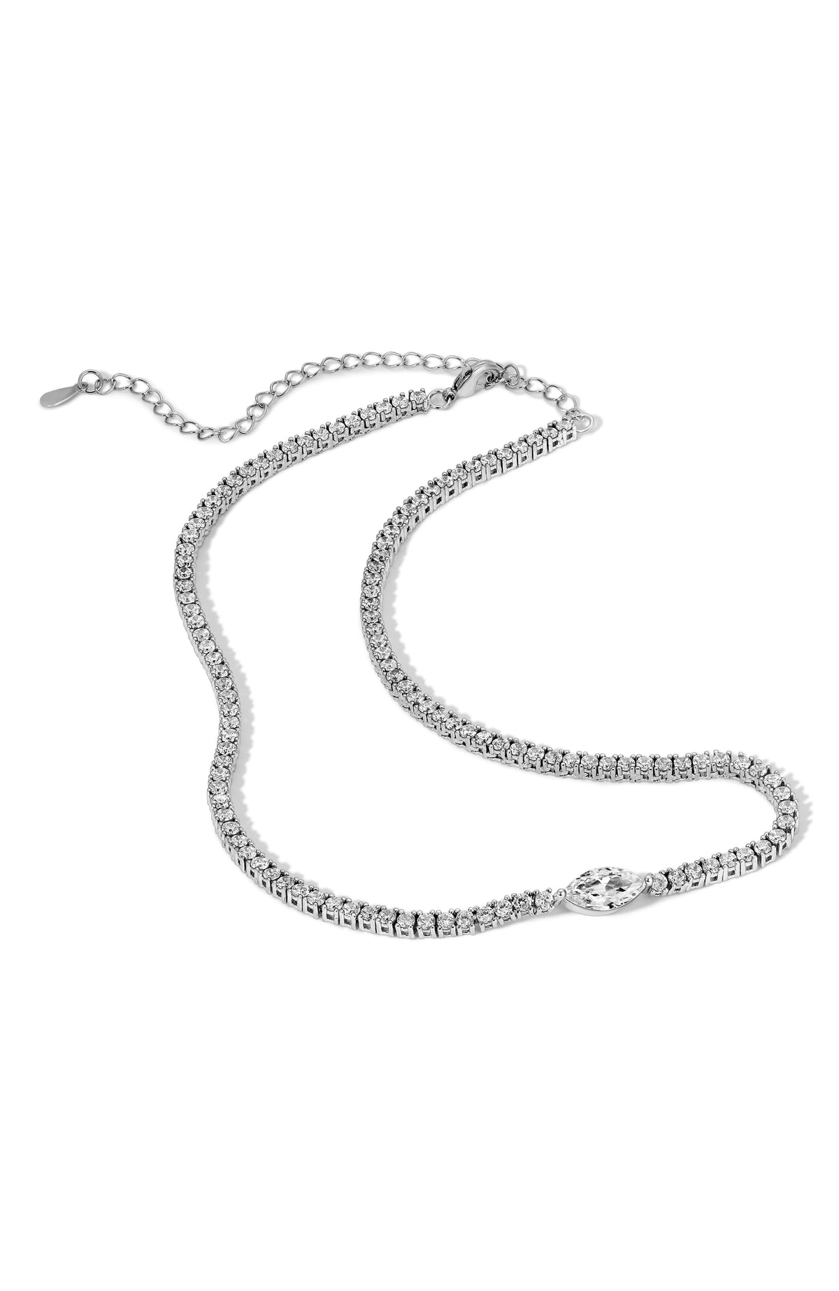 Midnight Marquise Tennis Necklace