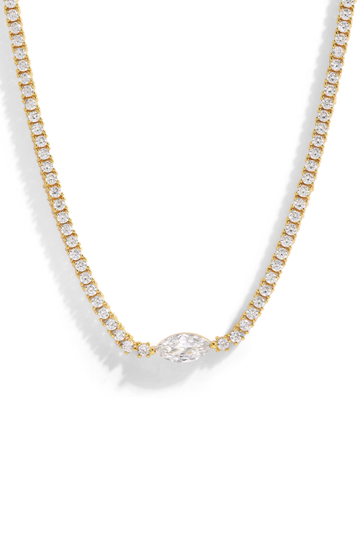 Midnight Marquise Tennis Necklace