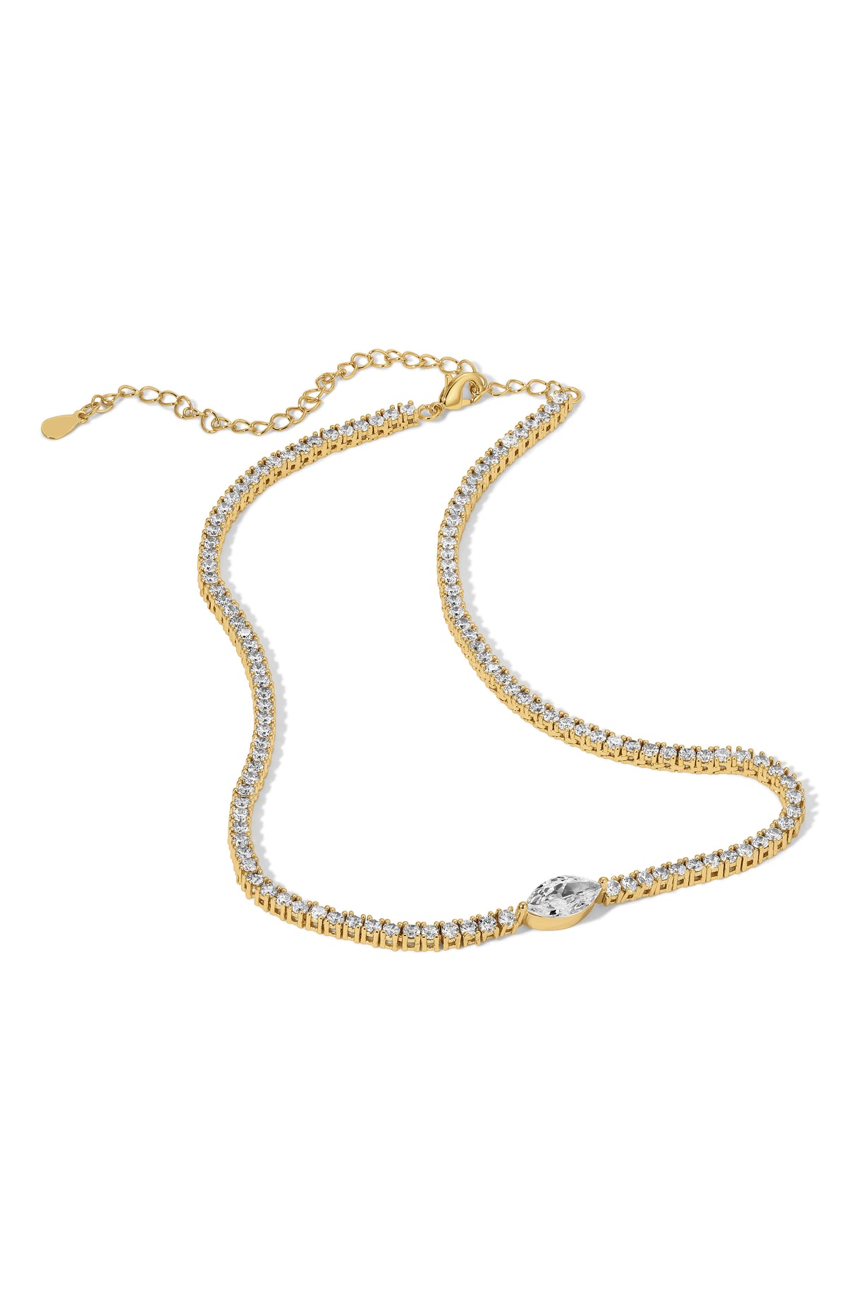 Midnight Marquise Tennis Necklace