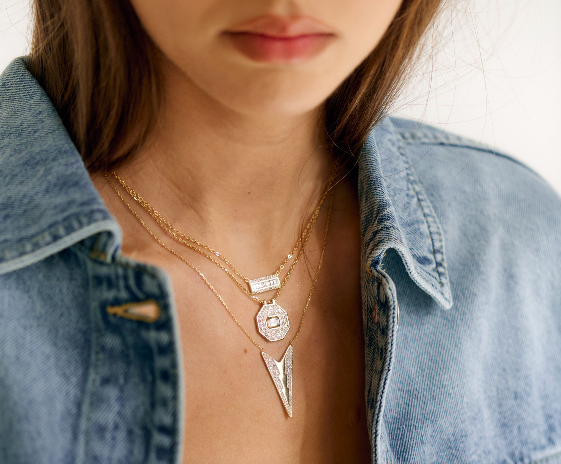 Baguette Bar Necklace