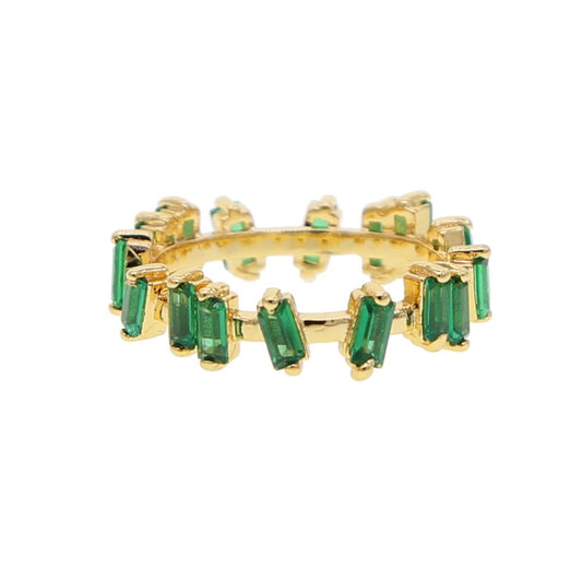 Emerald Multi Baguette Ring
