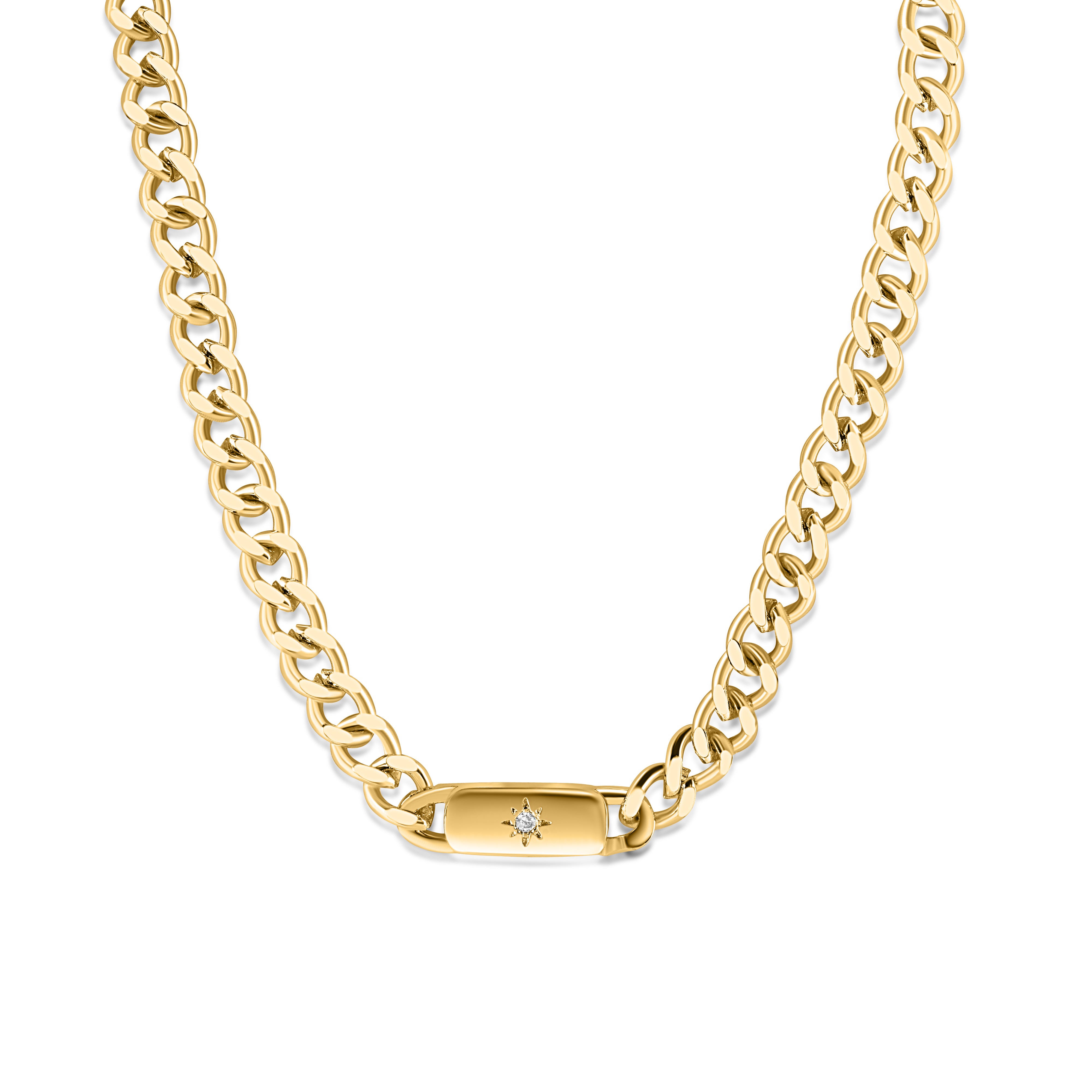 Starburst Cuban Link Necklace