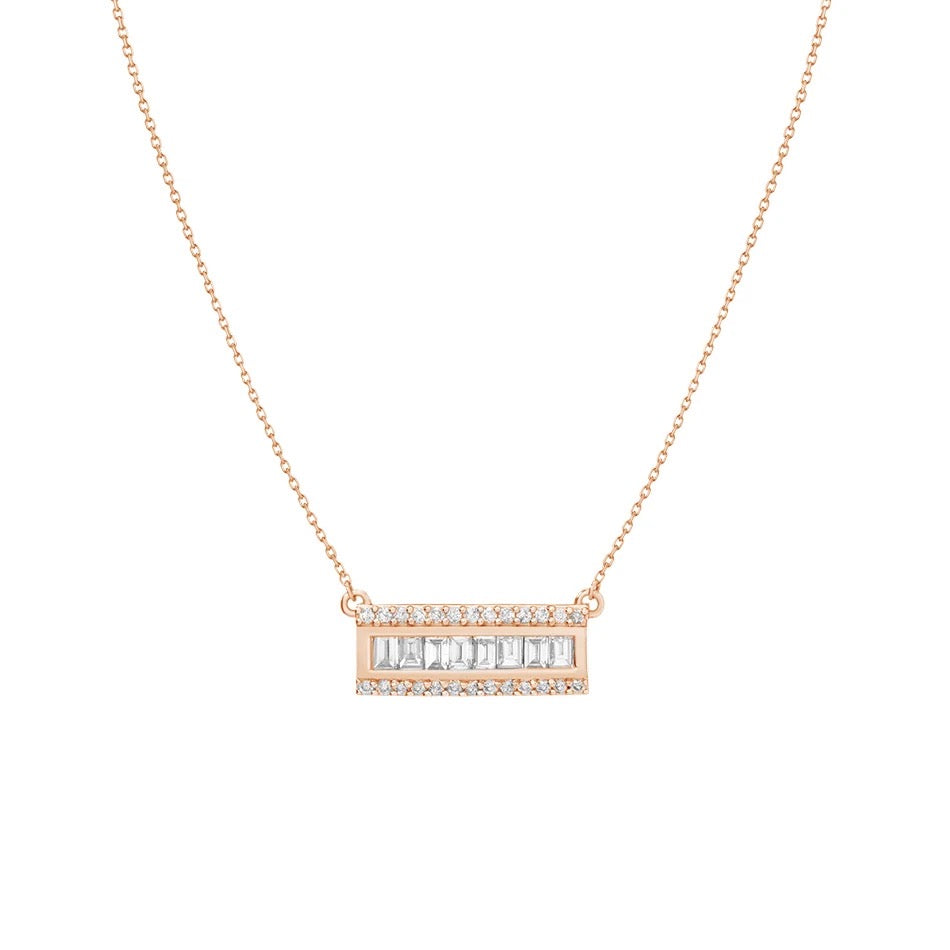 Baguette Bar Necklace