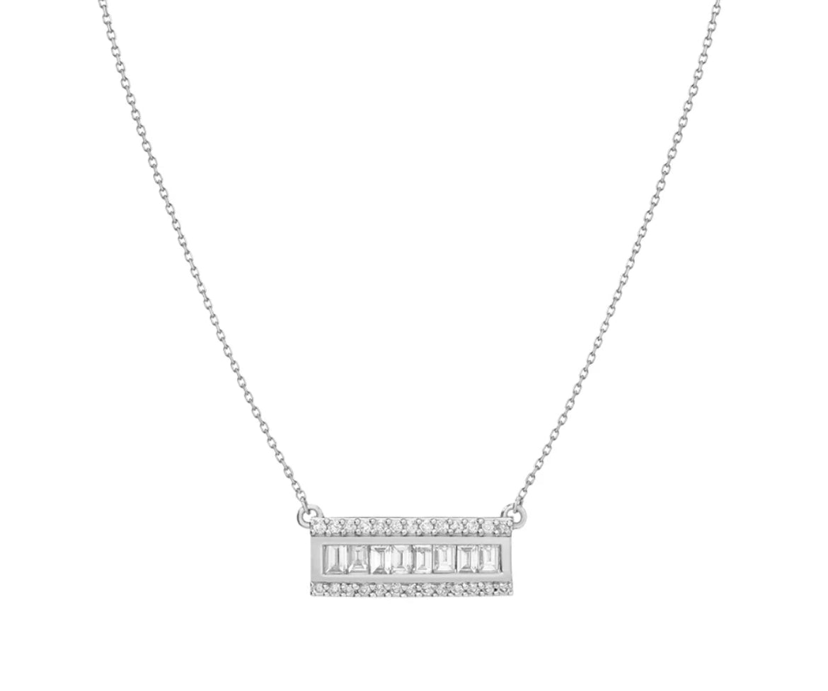 Baguette Bar Necklace