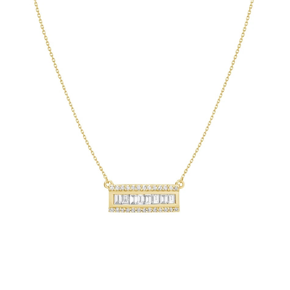 Baguette Bar Necklace