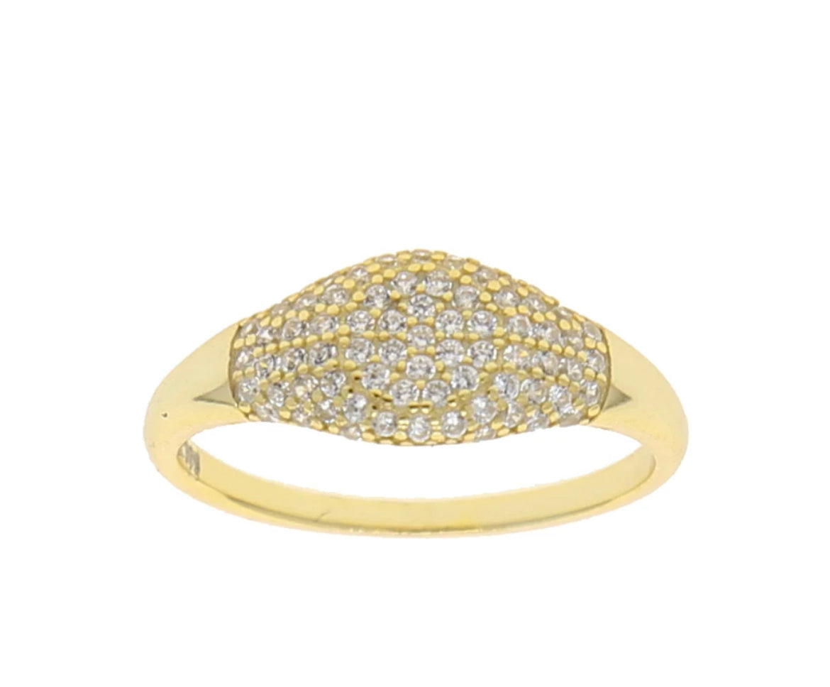 Pave Signet Ring