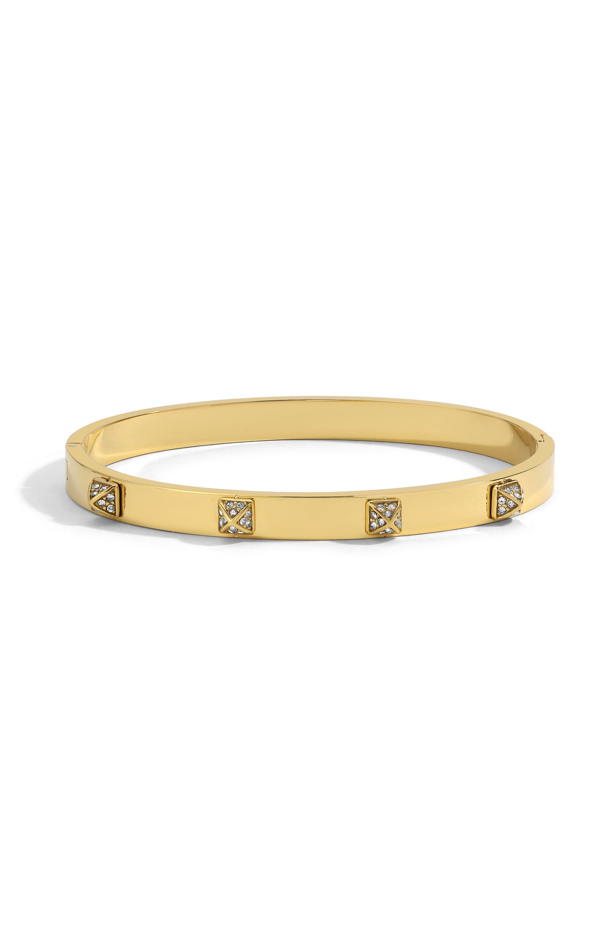 Pave Pyramid Bangle