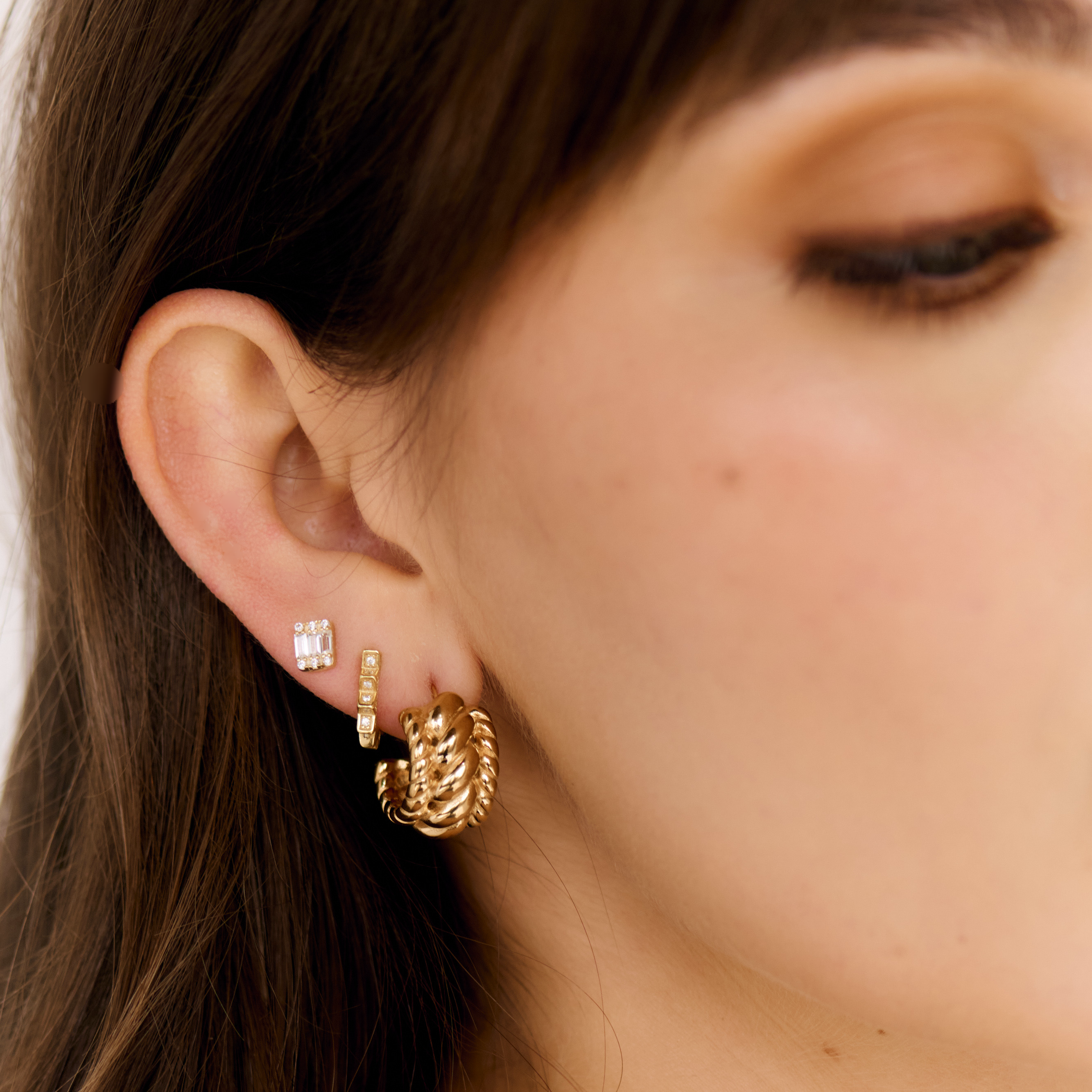 Mini Baguette Studs