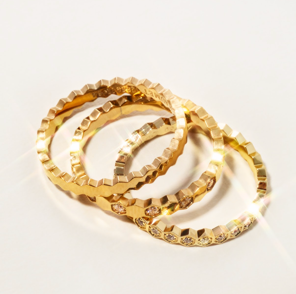 Honeycomb Stacking Ring Sets