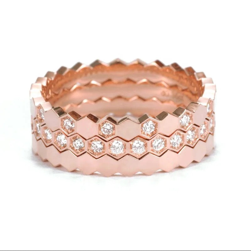 Honeycomb Stacking Ring Sets