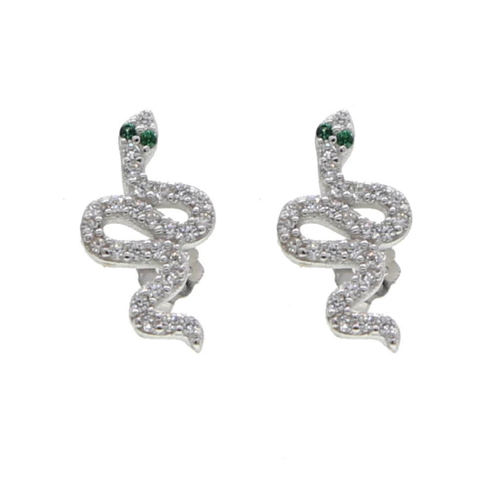 Pave Snake Studs