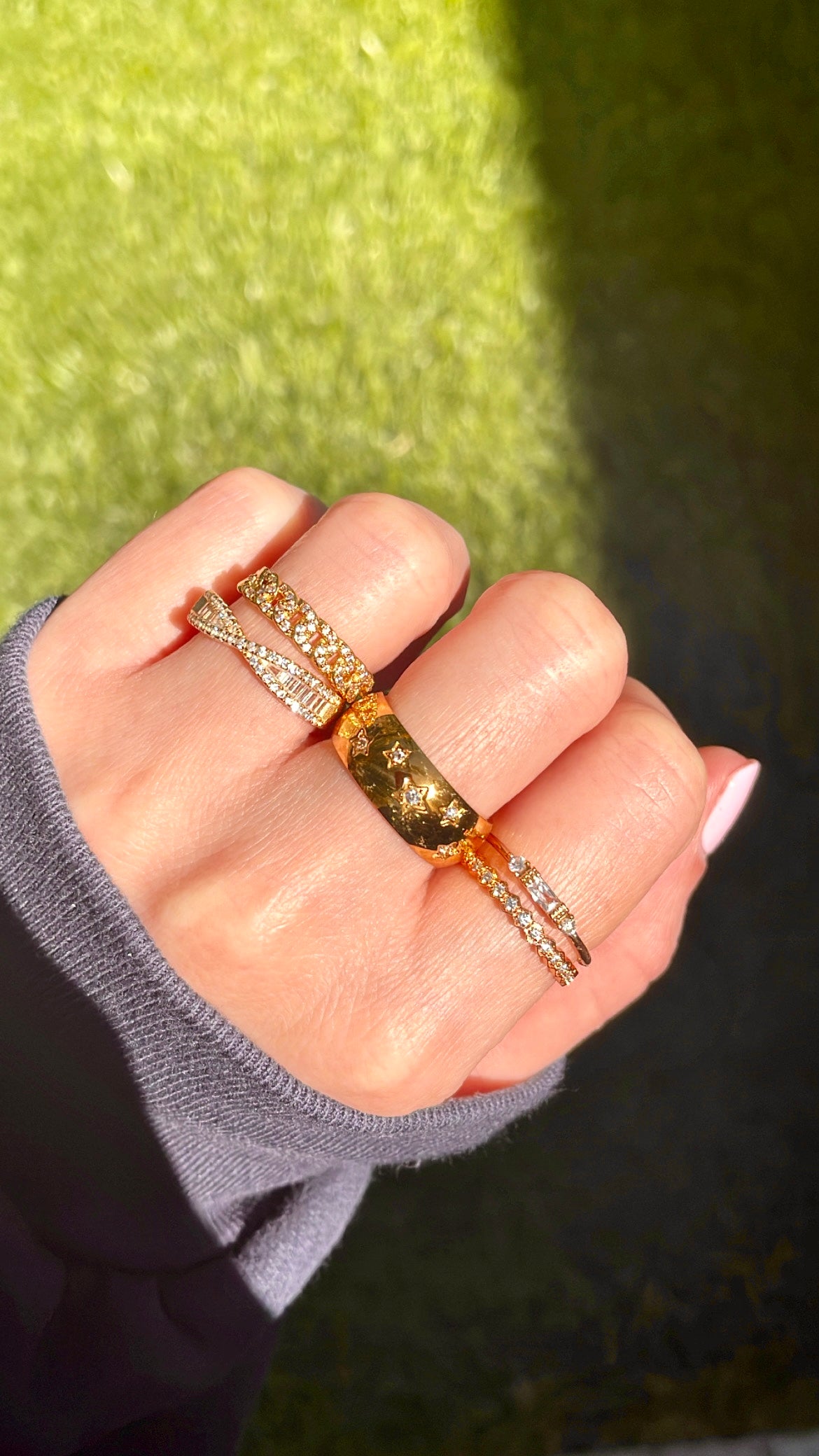 Mini Chain Link Ring – Mazin Jewels