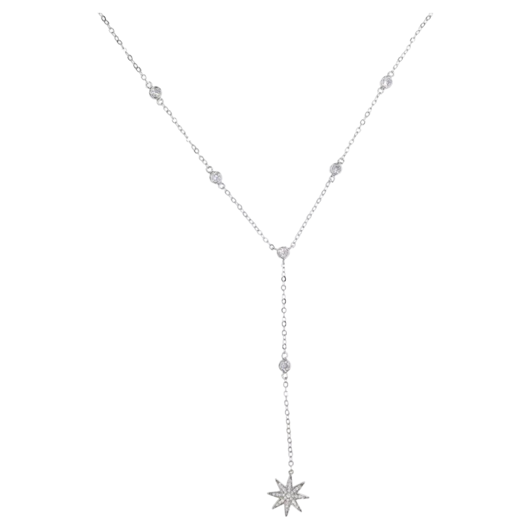 Starburst Lariat Necklace – Mazin Jewels