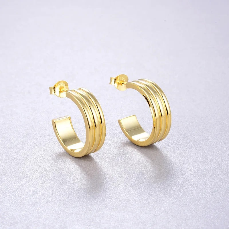 Triple Row Hoops