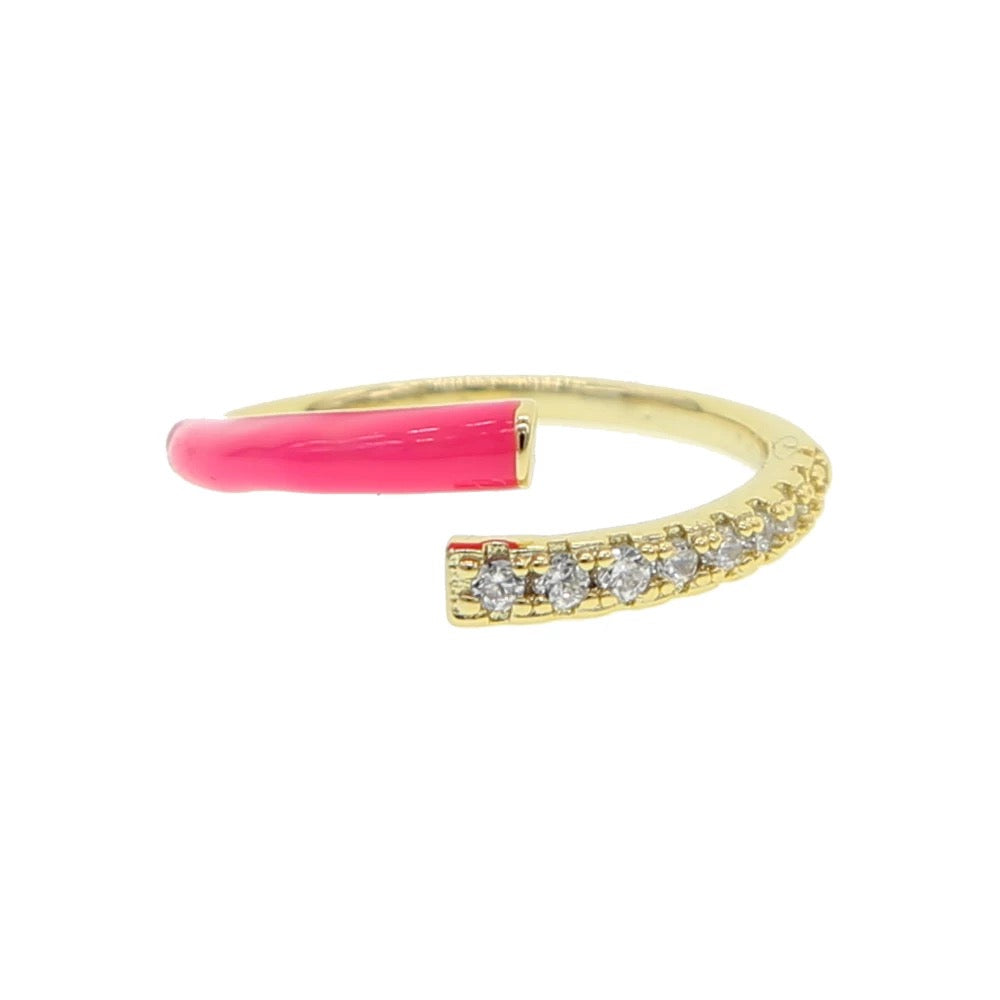 Neon Enamel Wrap Ring